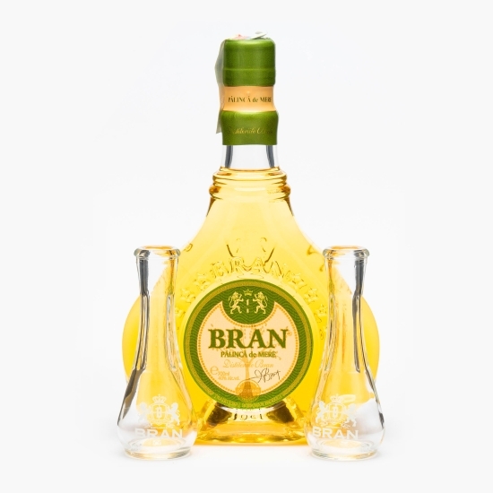 Pălincă mere 40% alc. 0.7l + 2 țoiuri 