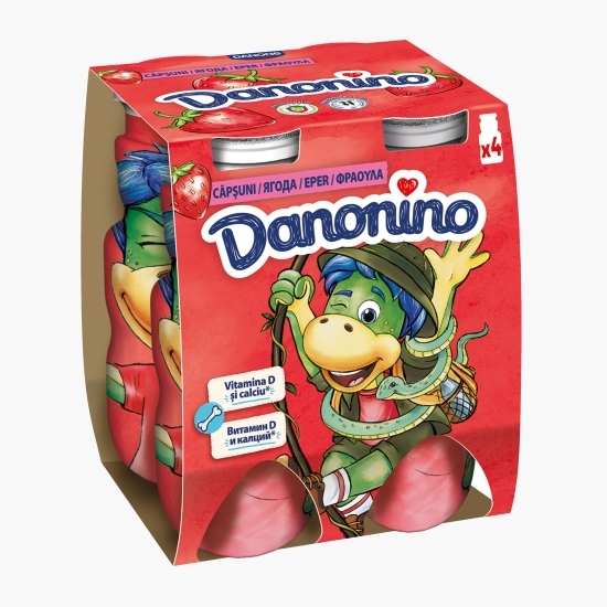 Iaurt de băut cu căpșuni 4x100g