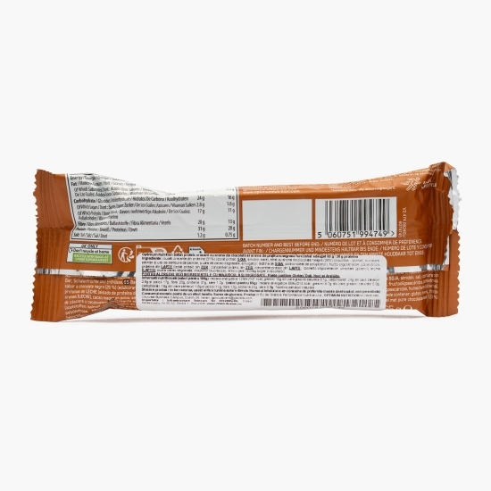 Baton proteic fără zahăr adăugat, cu aromă de ciocolată și brownie crocant 65g 