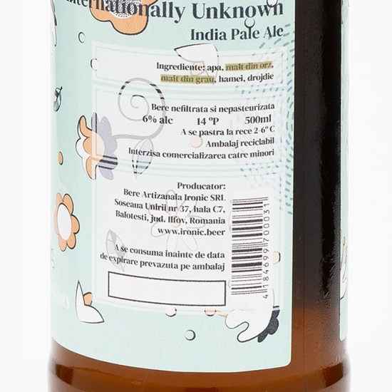 Bere IPA Internationally Unknown sticlă 500ml