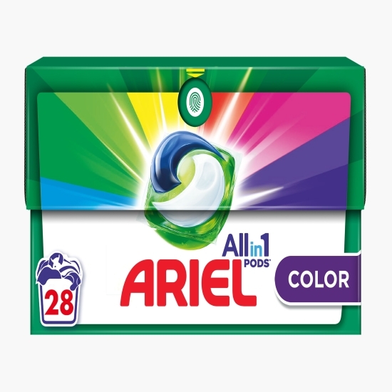 Detergent de rufe capsule All-in-One Pods Color, 28 spălări