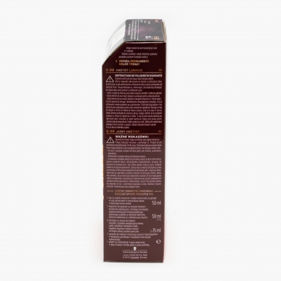 Vopsea de păr permanentă Deluxe Oil-Care, 6-99 ametist luminos, 135ml