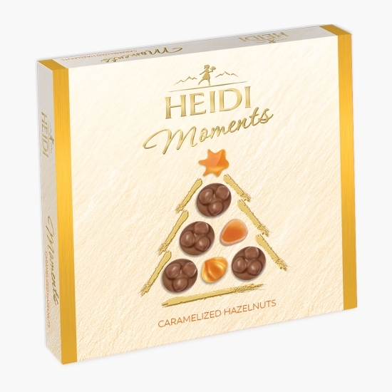 Praline din ciocolată lapte cu alune de pădure caramelizate 142g