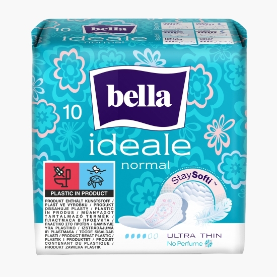 Absorbante Ideale normal ultra subțiri fără parfum 10 buc