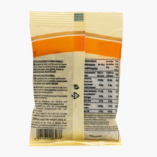 Miez de floarea-soarelui, crud 100g