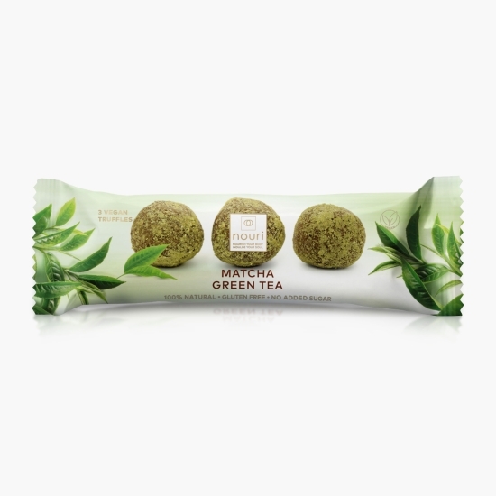 Trufe vegane cu ceai verde Matcha, fără zahăr adăugat, 30g