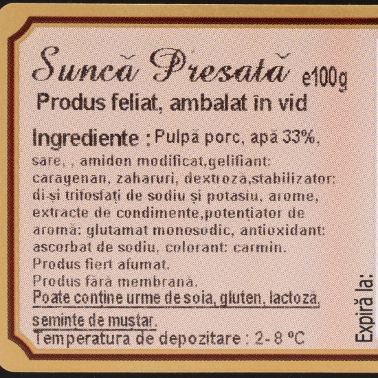 Șuncă presată 100g