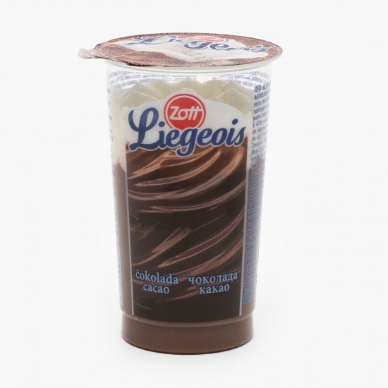 Budincă Liegeois cu ciocolată și frișcă 175g