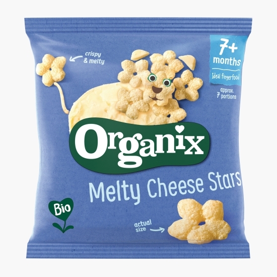 Snack ecologic din porumb cu brânză 20g, 7+ luni