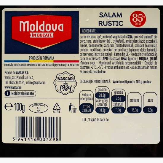 Salam Rustic, feliat 100g