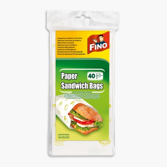 Pungi hârtie pentru sandwich-uri 40 buc