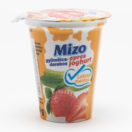Iaurt fără lactoză cu bucăți de căpșuni 150g