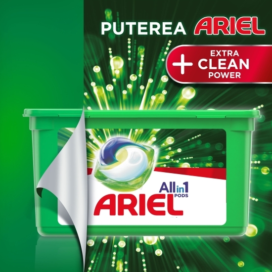 Detergent de rufe capsule All in One Pods + Extra Clean, 36 spălări