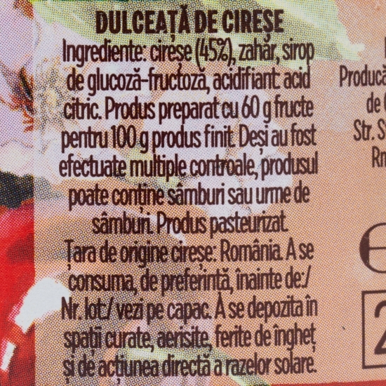 Dulceață de cireșe 270g