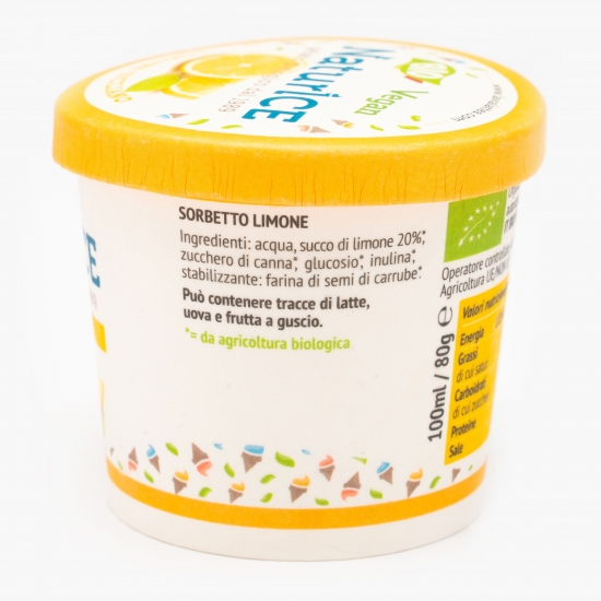 Sorbet vegan ecologic cu lămâie 80g