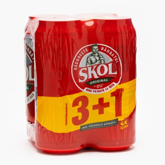 Bere blondă doză 4x500ml (3+1)