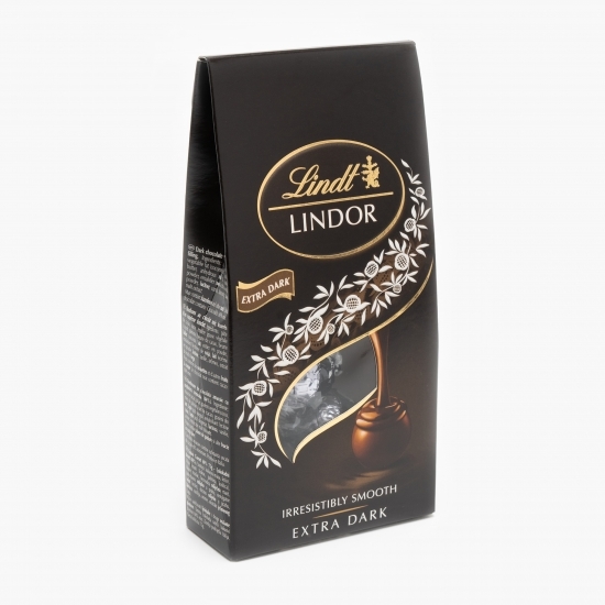 Praline de ciocolată amăruie cu umplutură cremoasă 75g