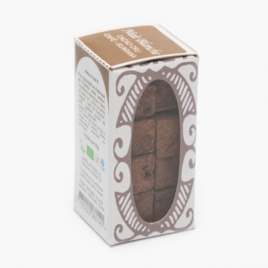 Trufe de ciocolată crudă cu cafea și guarana eco 55g