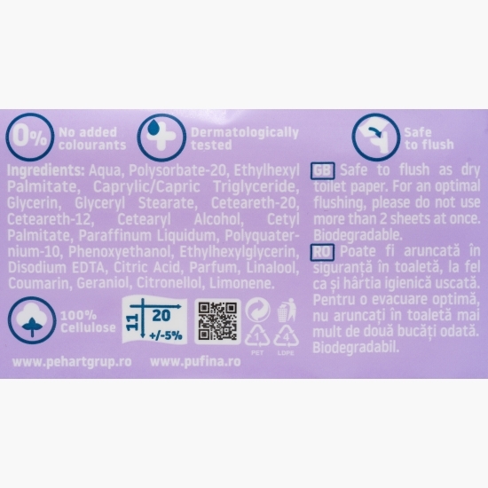 Hârtie igienică umedă Lavender fields, 42 buc