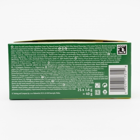 Ceai verde cu aromă de lămâie 25 plicuri