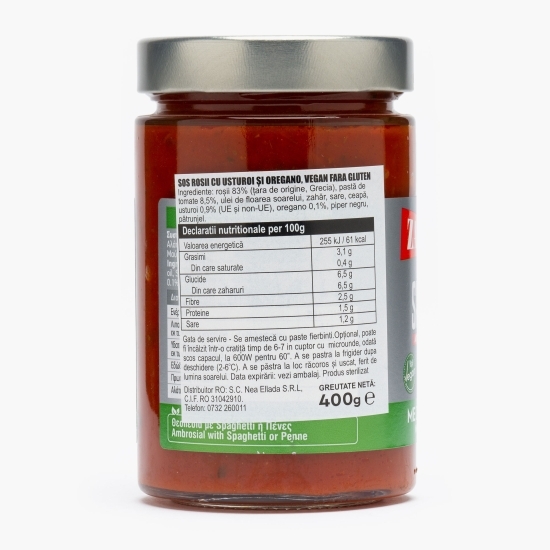 Sos de roșii cu usturoi și oregano 400g