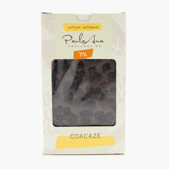 Ciocolată 71% cu coacăze 120g