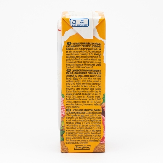 Lapte UHT fără lactoză cu cacao 200ml