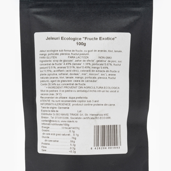 Jeleuri ecologice fructe exotice 100g