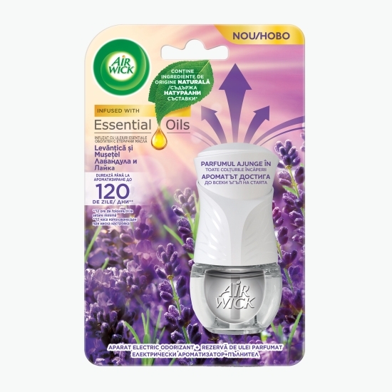 Odorizant electric de cameră Lavandă și Mușețel, 19ml