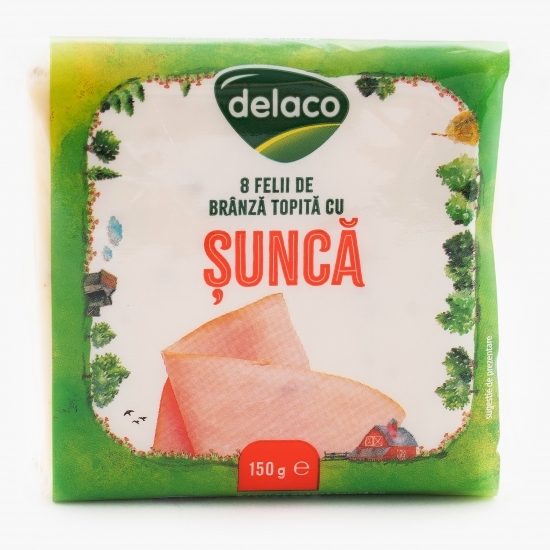 Brânză topită cu șuncă 150g