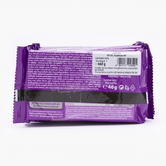 Napolitane XXL cu cremă de alune 10x46g