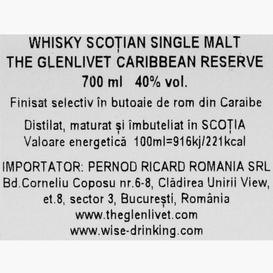 Whisky Single Malt Caribbean Reserve 40% 0.7l + cutie