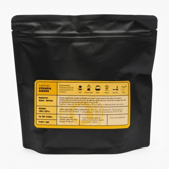 Ethiopia Sidamo 250g cafea boabe prăjită 