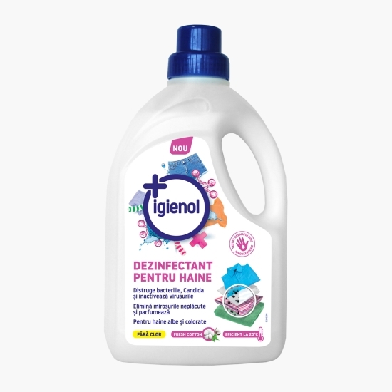 Dezinfectant lichid pentru haine albe și colorate Fresh Cotton 1.5l