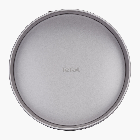 Formă tort Delibake Springform Combi, 27cm, înveliș antiaderent, margine detașabilă, roșu/argintiu