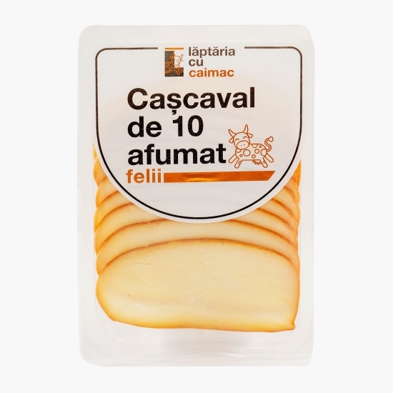 Cașcaval de 10 afumat, felii 120g