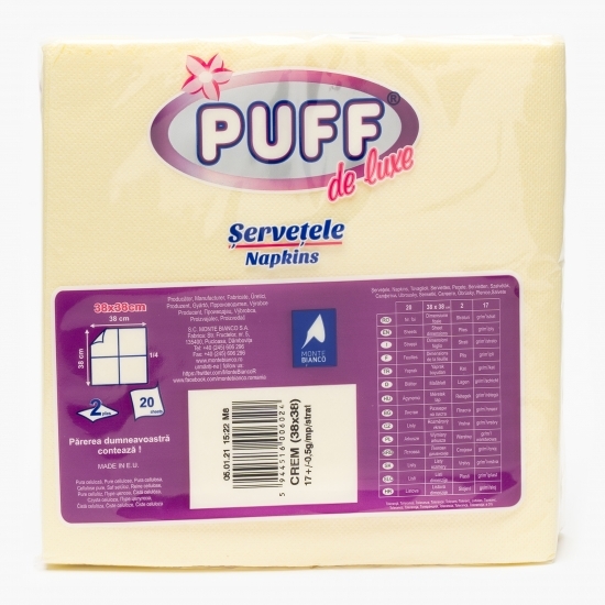 Șervețele de masă De Luxe 2 straturi 20 buc