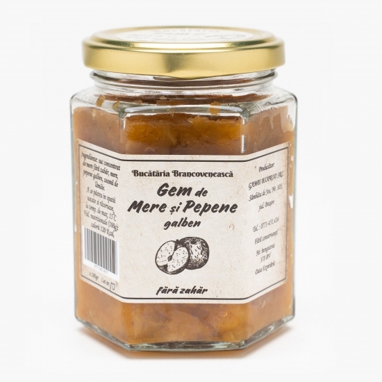 Gem de mere și pepene galben fără zahăr 280g