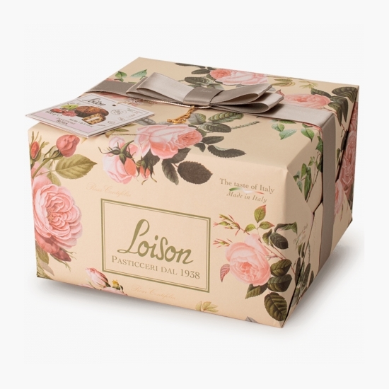 Panettone cu stafide, sirop de trandafir și cremă de trandafir 600g
