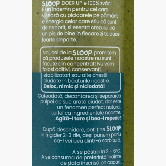 Smuti Up Doer cu spanac și spirulină verde 0.25l