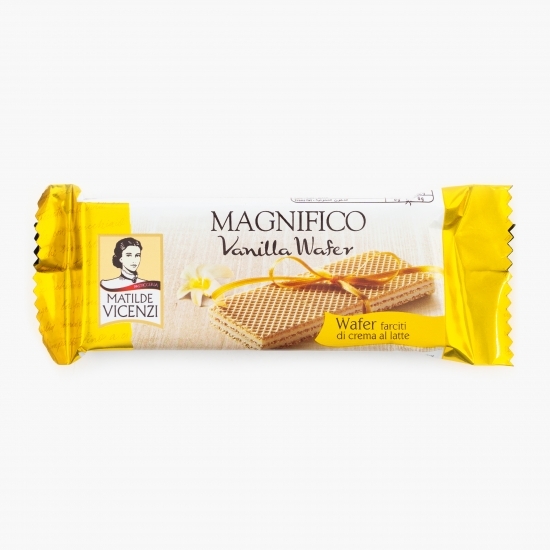 Napolitană umplută cu cremă de lapte și aromă de vanilie 25g