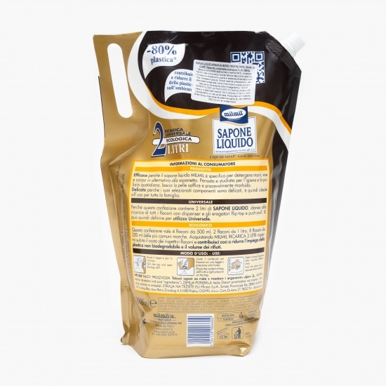 Rezervă săpun lichid argan și miere 2l