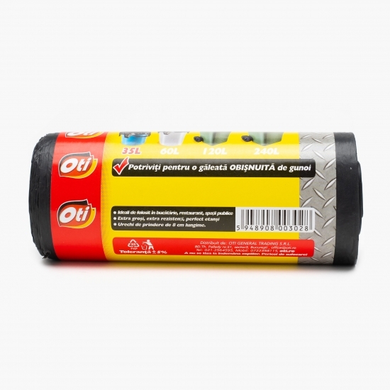 Saci menajeri Solid Extra LDPE 35l 15 buc