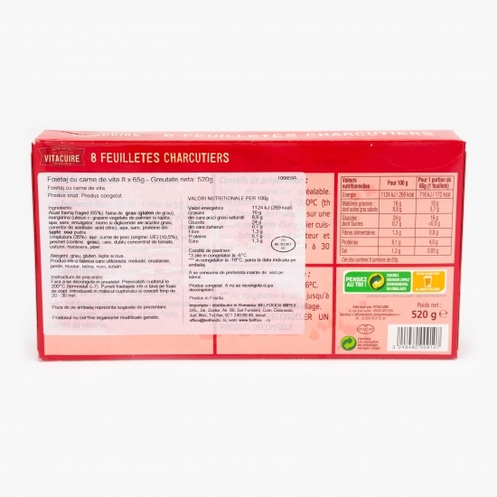 Foietaj cu carne de vită 8x65g