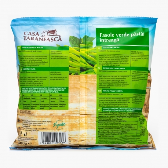 Fasole verde păstăi întreagă 400g