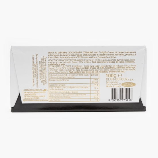 Ciocolată neagră extra cu 72% cacao 75g