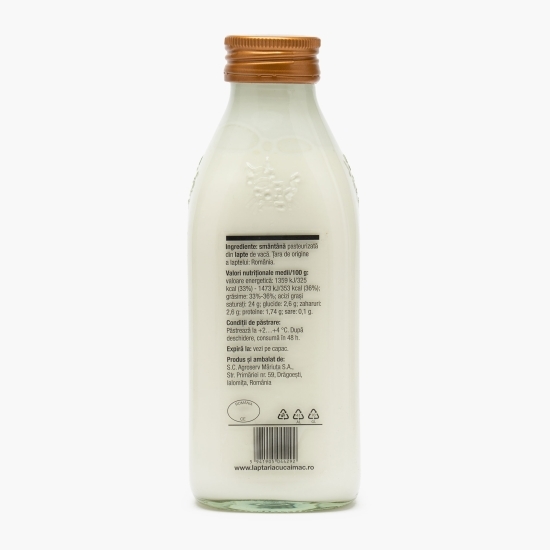 Smântână pentru gătit și pentru frișcă, 33-36% grăsime, 400g