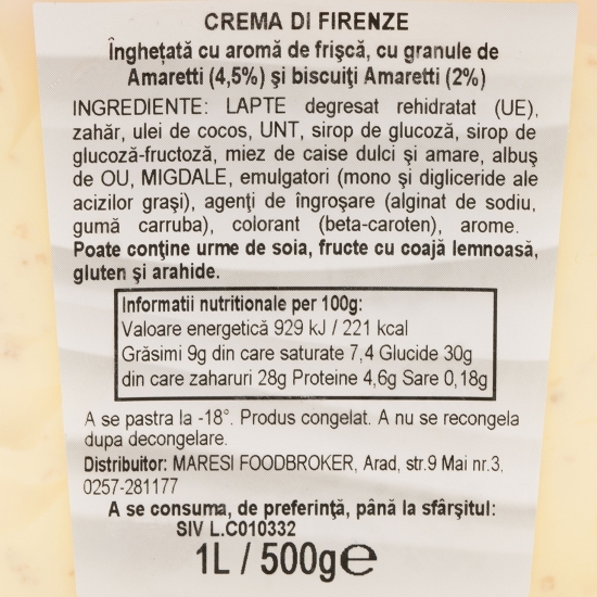 Înghețată cremă fiorentina 500g
