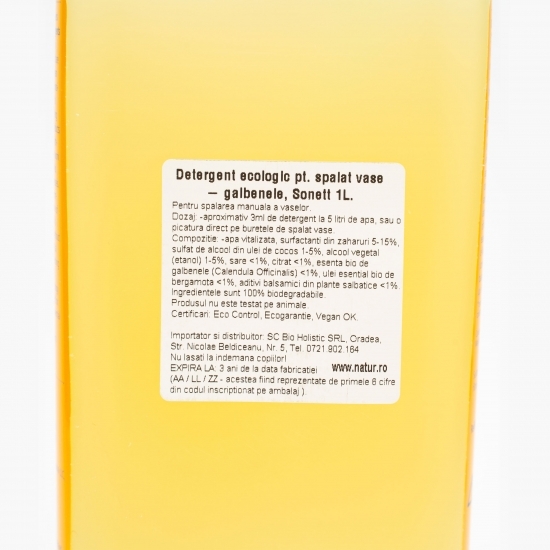 Detergent bio pentru spălat vase, gălbenele 1l