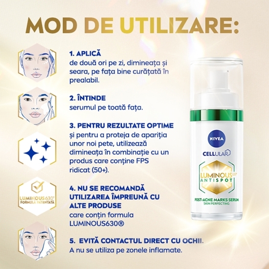 Serum Luminous630 anti-pete pigmentare cauzate de acnee 30ml